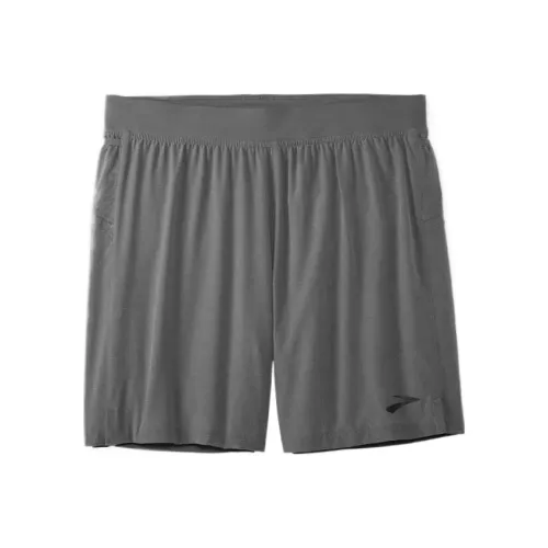Шорты Brooks серого цвета для спорта для мужчин