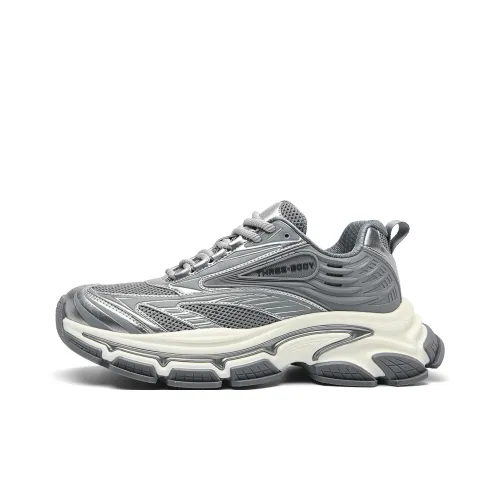 HLA THREE Низкий топ толстая подошва кроссовки мужские