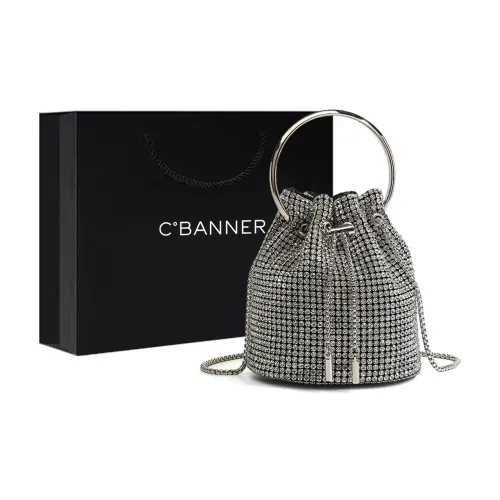 C°BANNER Ткань Сумка Маленькая Женская Ярко-Серебристая