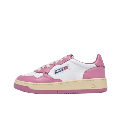 AUTRY Medalist Low Топ Скейтборд Кроссовки Женские Белые Розовые