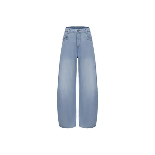 Dme Aqua Blue Soft And Кожа Friendly, Тенсел-Хлопок Denim Women's Jeans