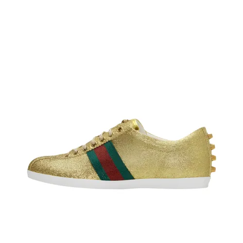 GUCCI Bambi Low Топ Скейтборд Кроссовки Мужские Золотые