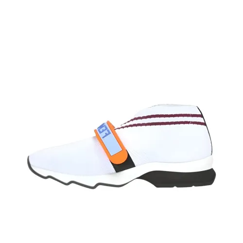 FENDI MID Топ Повседневная обувь Женская Белая