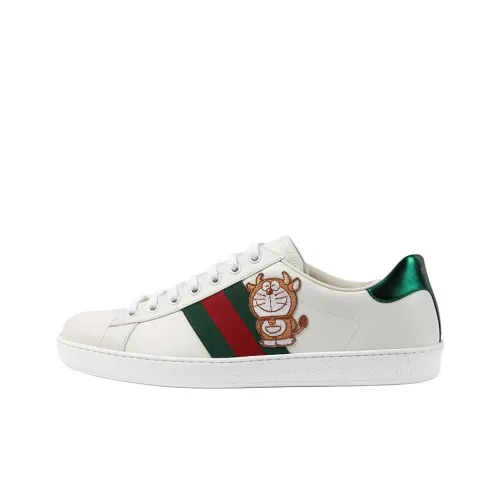 Doraemon x GUCCI Ace Стильные Скейтборды Мужские Белые