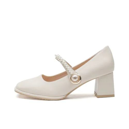 MABEL&CO Туфли Мэри Джейн Абрикос Женские
