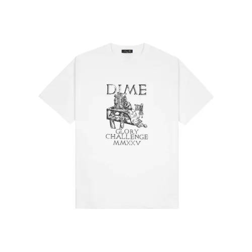 Dime Белая Унисекс Футболка