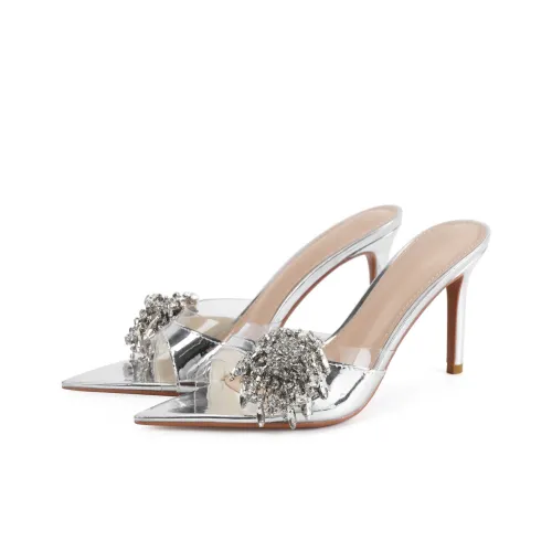 CAOT Слипоны Женские Серебряные