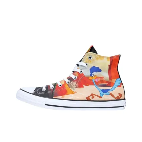 Looney Tunes x Converse Chuck Taylor All Star Износостойкие высокие кеды унисекс белые черные