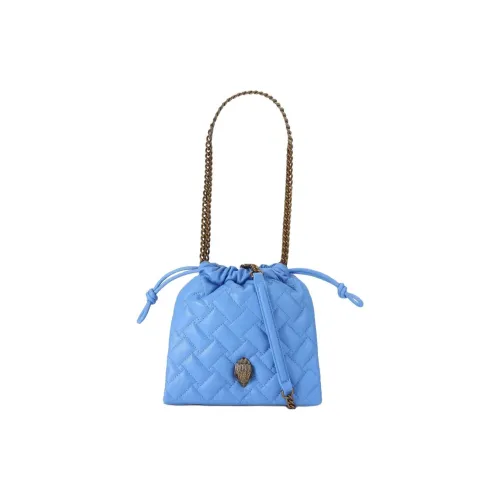 Kurt Geiger London Кожа Плечевая Сумка Маленькая Женская Синяя