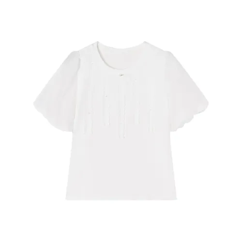 XIANGYING Буф-рукав Т-рубашка Женская