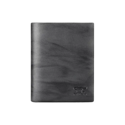 SEPTWOLVES Кошелек из коровьей кожи стандартный мужской черный