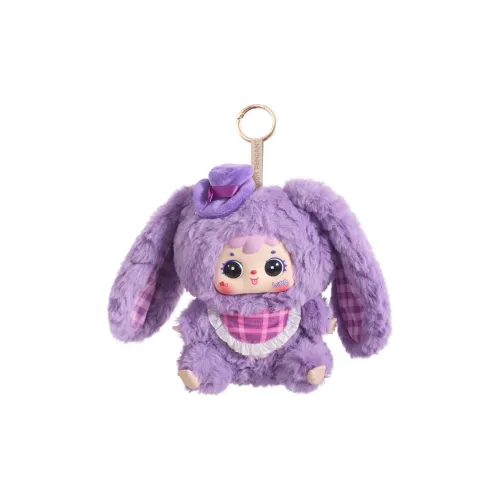 Three Little Fuzzies Плюшевый Кролик Family Collection Модная игрушка Кукла Слепые коробки Один Mystery Коробка Целая коробка 6 шт