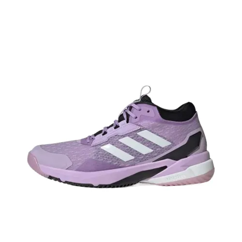 Adidas Crazyflight 6 Устойчивые к истиранию MID Тренировочные Кроссовки Женские Фиолетовые