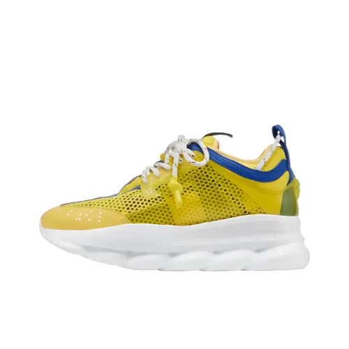 VERSACE CHAIN REACTION Повседневный Низкий Топ Желтый Женский