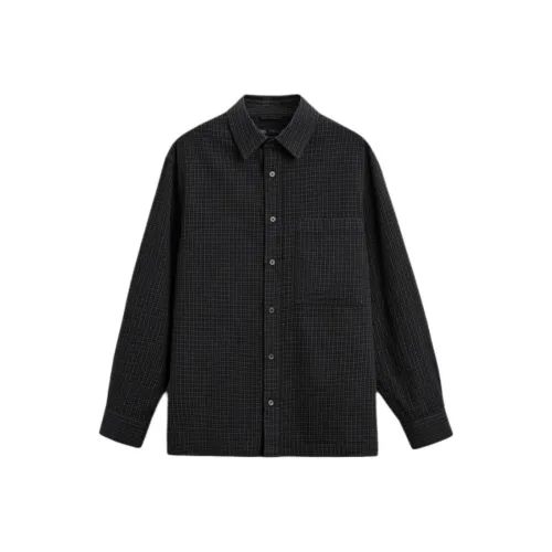 ZARA Мужские черные рубашки