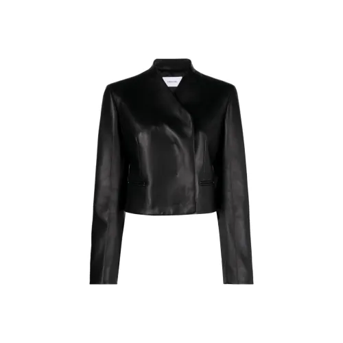 Ferragamo Черные Женские Кожаные Куртки