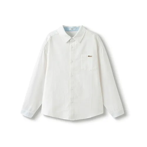 Balabala Однотонная рубашка Весенний Летний Осенний Подростки