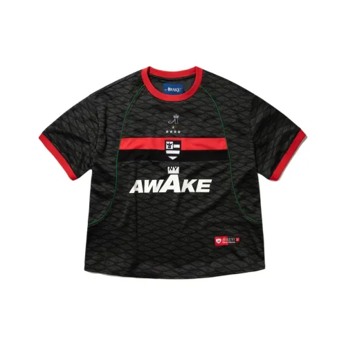Awake NY SS25 Черный Унисекс Футбольные Джерси