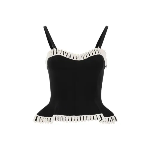 By Malene Birger Черные Женские Топы без бретелек