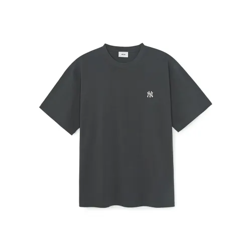 MLB Base Logo New York Yankees Basic Collection SS25 T-Shirt Unisex Standard Charcoal Gray MLB Base Logo New York Yankees Basic Collection SS25 Футболка Унисекс Стандарт Угольный Серый
