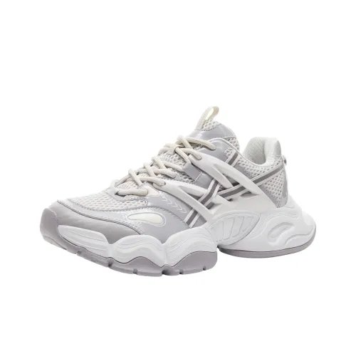 VEIDOORN Покрытие Высота Увеличение Поддержка Устойчивость к Износу Противоскользящий Низкий Топ Толстая Подошва Кроссовки Унисекс Серый