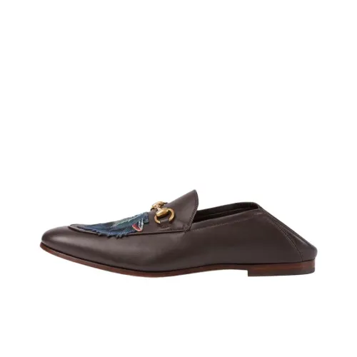 GUCCI Лоферы с пряжкой Horsebit мужские коричневые