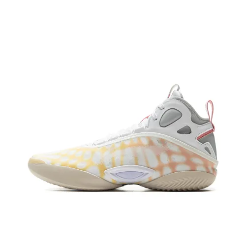 LINING Yushuai 19 Agglomerated Core Баскетбольные кроссовки MID Топ Апельсин Мужской