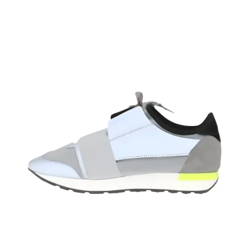 Balenciaga Race Runner Low Топ Повседневная обувь Мужская Серый Синий