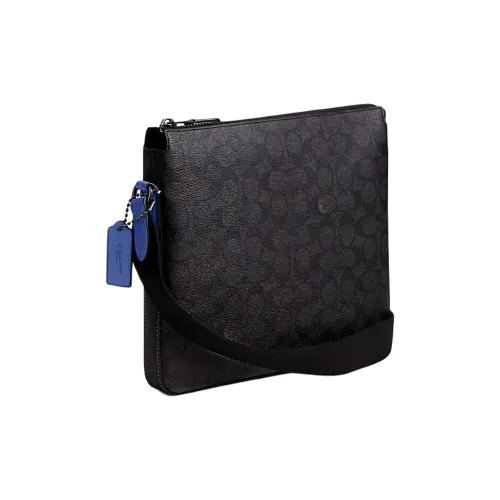 COACH Gotham Сумка через плечо из искусственной кожи мужская черная и синяя