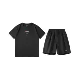 Комплект одежды (Супер-черный топ + Супер-черные шорты)