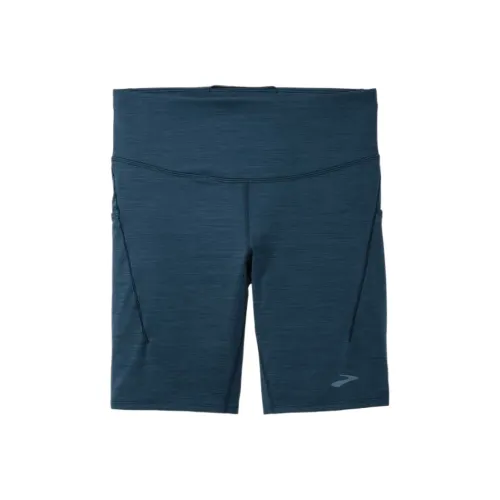 Шорты для спорта женских бренд Brooks цвет морской синий