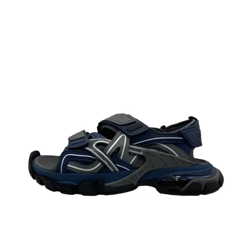 Balenciaga Track Beach Sandals Men's Marine Blue