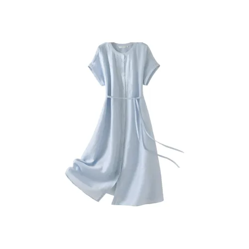 IHIMI Короткий рукав Платье Женское