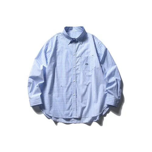 HYLHYL Синие Унисекс Рубашки