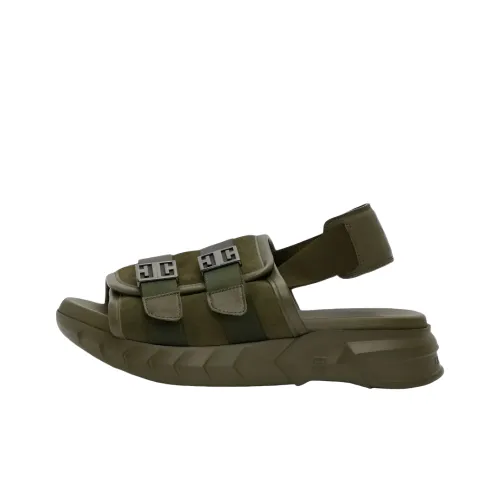 Givenchy Marshmallow Bridle one Ремень Сандалии Мужской Оливково-зеленый