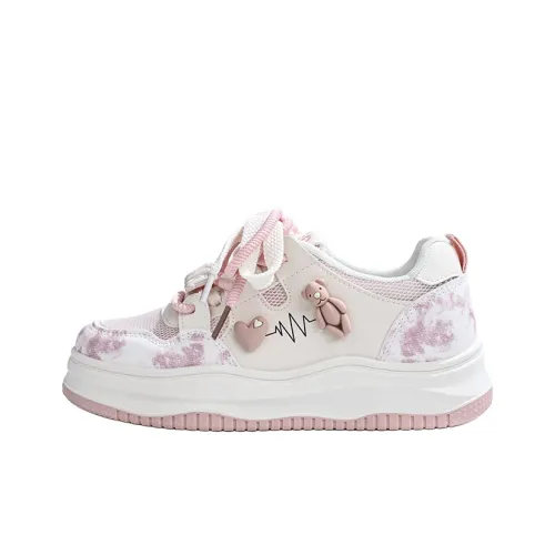 RENBEN Легкий Дышащий Противоскользящий Низкий Топ Скейтборд Кроссовки Женские Розовые