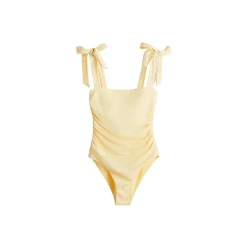 H&M Светло-желтые Женские Ван-Пис Купальники