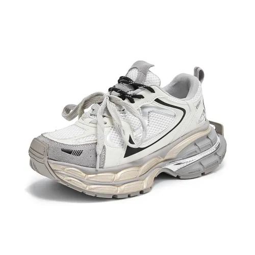 TKDIDIDIDI Амортизация устойчивые к истиранию увеличивающие высоту низкие топовые кроссовки с толстой подошвой женские