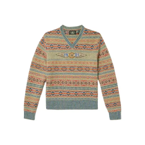 DOUBLE RL Свитер Мужской Многоцветный