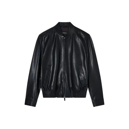 EMPORIO ARMANI SS25 Кожаная куртка мужская