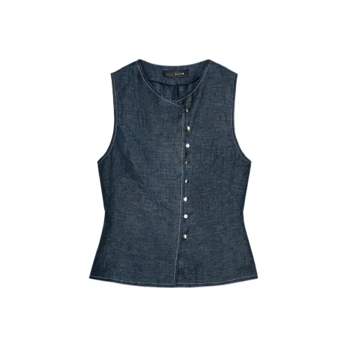 ZARA Индиго Женские Майки