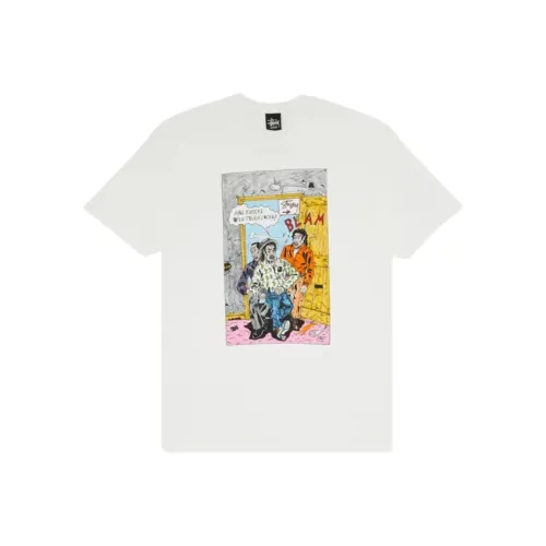 Stussy Белый Мужской T-Рубашки