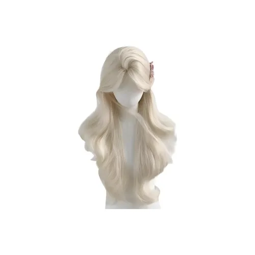 GLUNA Белое Золото Долгие Волосы Лолита Женская Перука Увеличивающая Объем COS Перукосная Шапочка