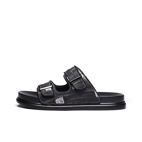 AIBAOLUO Резиновый устойчивый к запахам устойчивый к истиранию слип-он мужской черный