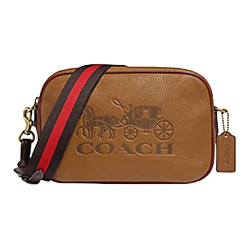 COACH Jes Коровья кожа Зернистая кожа личи Camera Сумка Сумка через плечо Сумка на плечо Женская Апельсин