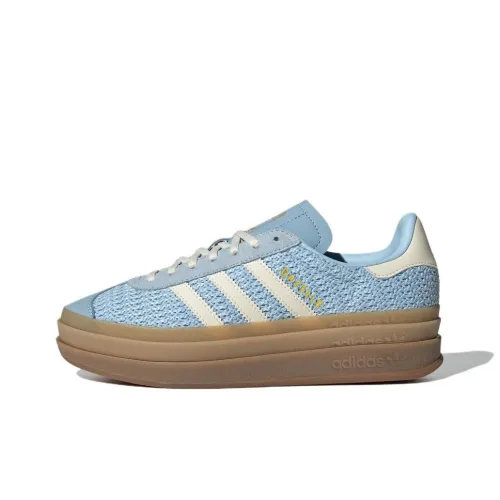 Adidas Originals GAZELLE BOLD Устойчивые к истиранию Низкие Кроссовки для скейтбординга Женские Синие