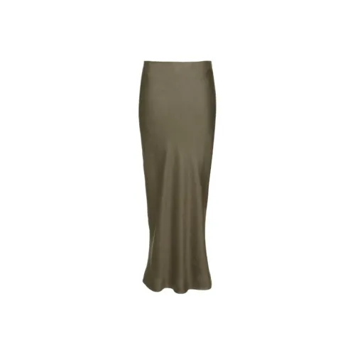 MADISONBLUE Хаки Женские Повседневные Длинные Юбки