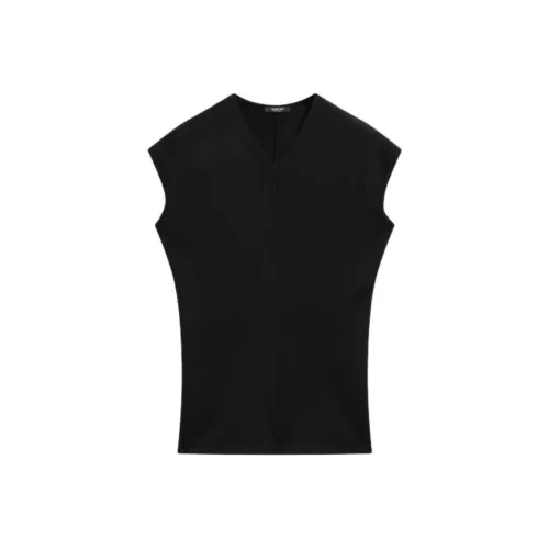 Massimo Dutti Черные Женские Майки