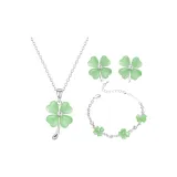 Счастливый четырехлистный клевер [зеленый]