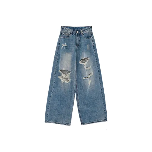 FINDSME GAGA Синие Женские Джинсы